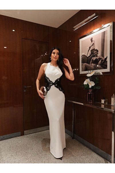 ESRAHELVACI Eh Collection Lace Bell Formed Dress