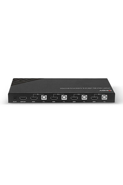 LİNDY Comutator KVM 4 HDMI 4K60 USB și Audio