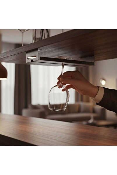 Farmtokid Paslanmaz Çelik Dolap İçi Kadeh Askılığı - 304 Kalite Tekli