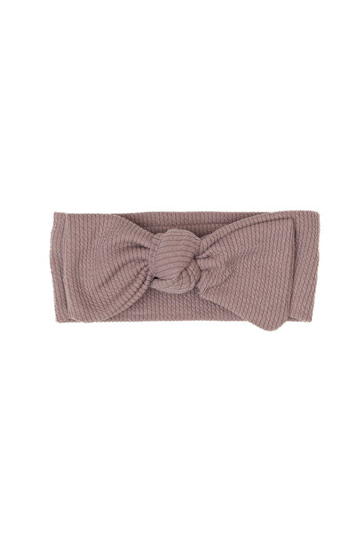melvelo Baby wide band, baby, bow with knot, cotton, Melvelo, Rope - Dusky Li...