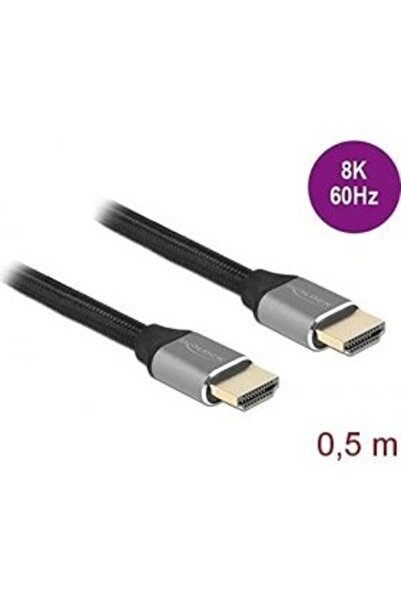 DELOCK UHS HDMI 48Gbps 8K 60Hz 0.5m grey - 83994