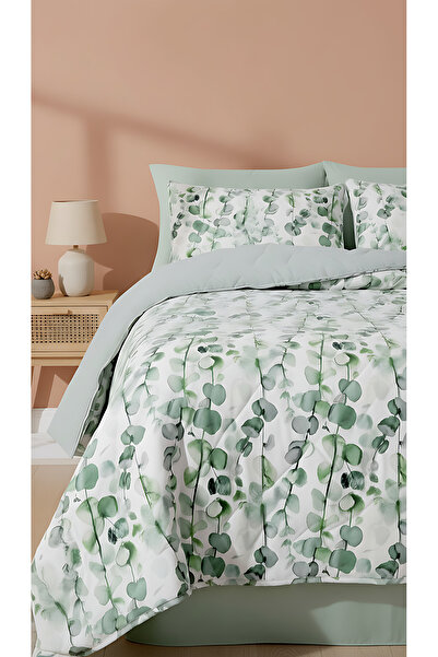Rivaİstanbul Eucalyptus Double Cotton Quilted Pike & Bedspread