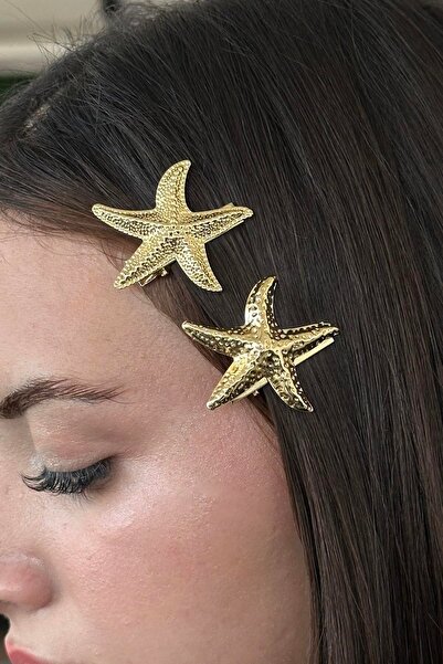 TAKIŞTIR Μεταλλικό κούμπωμα σε χρυσό χρώμα με φιγούρα αστερίας