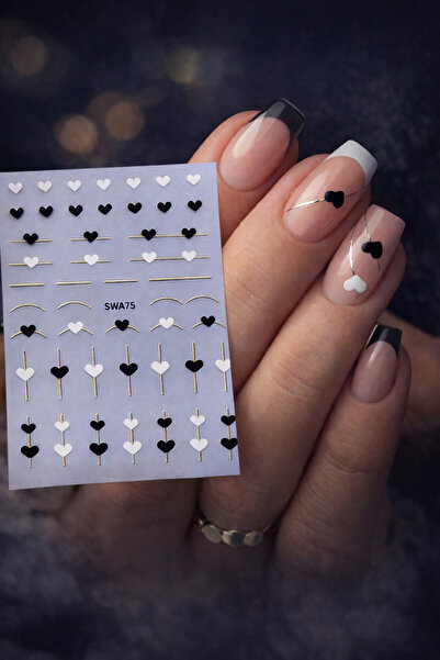 Misyul Tırnak Sticker Protez Tırnak Kalıcı Oje Süsleme, Nail Art Sticker