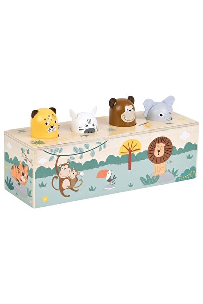 Small Foot Jucărie educativă cu sunete animale Safari, Small Foot, lemn FSC®,...