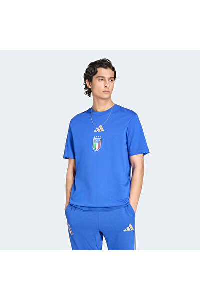 adidas Italy Dna Graphic Men's Blue T-Shirt
