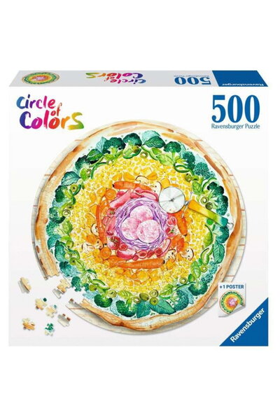 RAVENSBURGER Puzzle Cerc de Culori Pizza (Piese: 500)