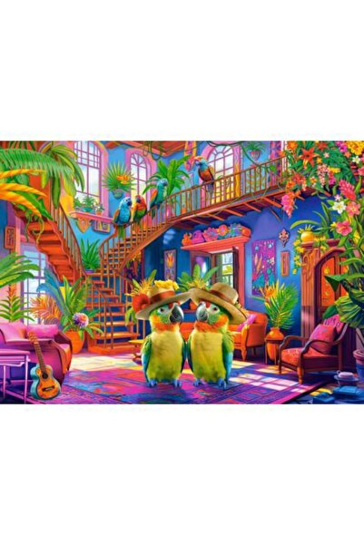 Castorland Puzzle 200 piese - Parrots in Paradise (Castorland-222308)