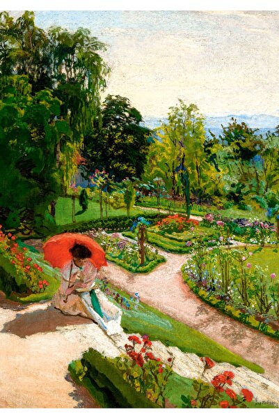 Castorland Puzzle 500 pieces - Red Umbrella, Jozef Mehoffer (Art Collection) ...