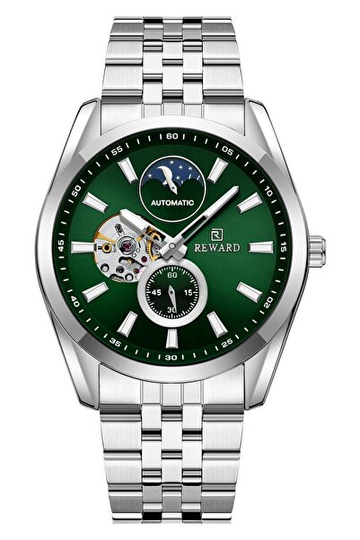 Reward Rd313441M Men's Automatic Wristwatch with Steel Strap, 5 Atm