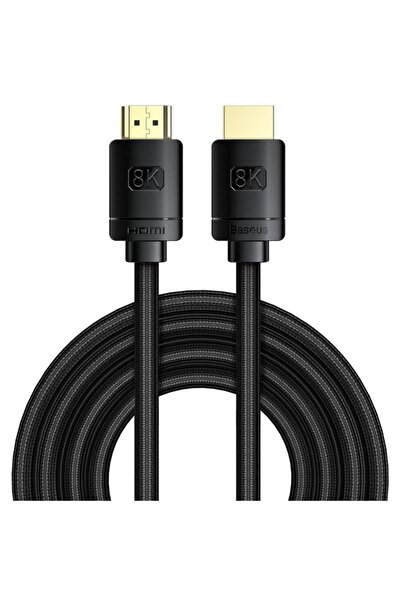 Baseus Serie de înaltă definiție, 8K, 60Hz, 3D, HDR, 48Gbps, 3m, Negru