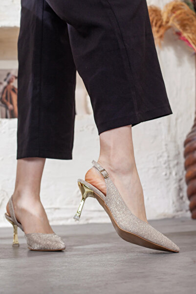 Adım Adım Women's Glitter Detailed Heeled Shoes