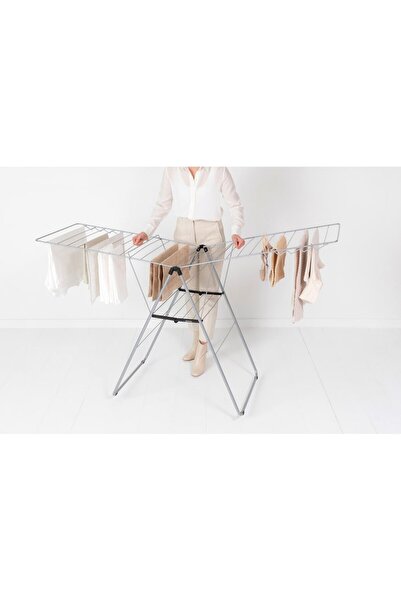 özgürce Çelik Metalik Gri 25 Metre Çamaşır Kurutma Askısı