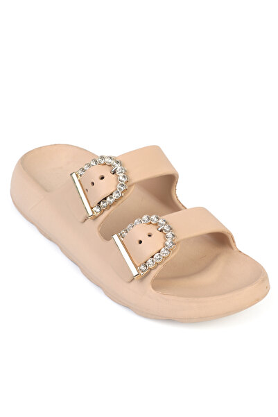 Capone Outfitters Della Eva Çift Buckled Women Slipper