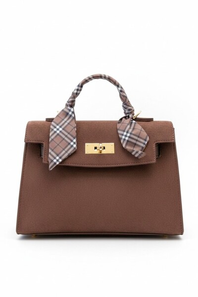 VELLABAGS Nep Milano Brown Suede-Look Women's Clutch Bag – Stylish Design wit...