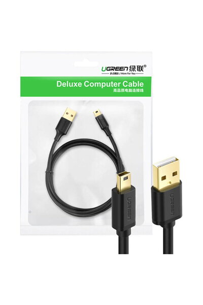Ugreen Cablu USB 2.0 10355B, mascul, mini USB, 1m