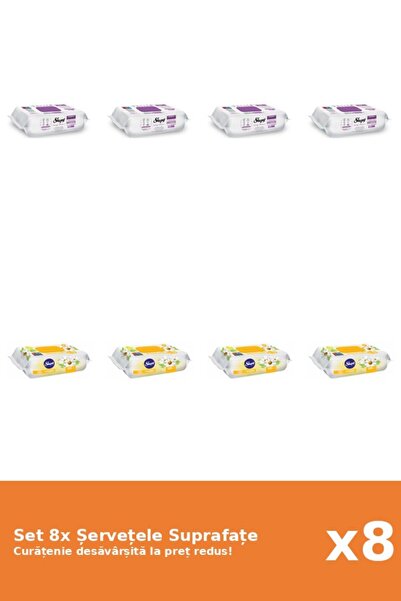 Sleepy Set of 8 Sleepy Surface Napkins: Classic, Chamomile