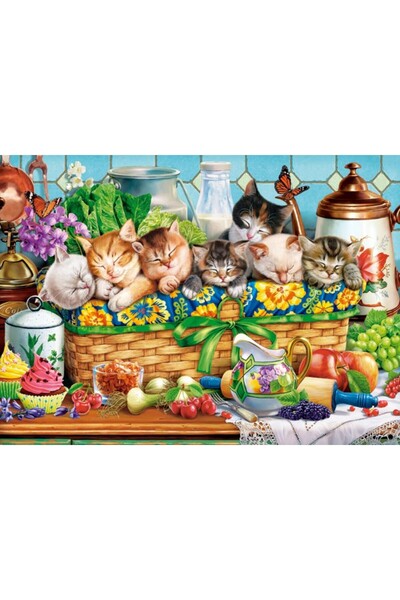 Castorland Παζλ 200 κομμάτια - Γατάκια που κοιμούνται (Castorland-222278)