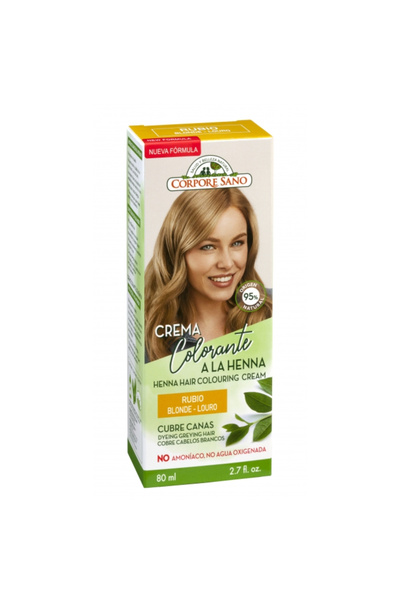 Corpore Sano Semi-permanent henna cream hair dye - blonde 60 ml