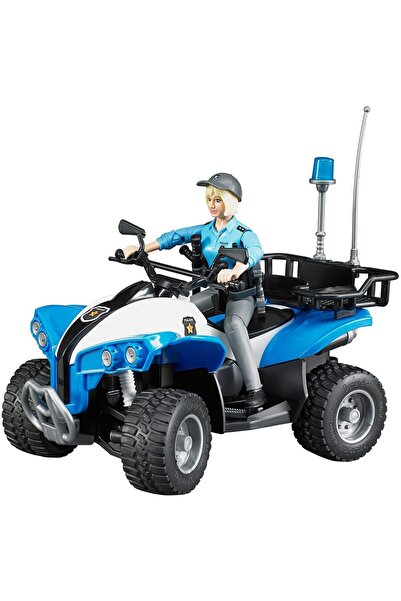 Bruder ATV-ul de poliție bworld cu polițist și accesorii - 63010