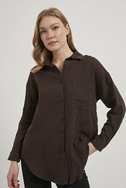 Arma Life Armalife 7593 Pocketed Muslin Women's Shirt