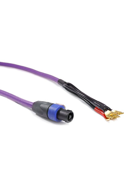 Melodika Kabel Widły - Speakon 1m fioletowy