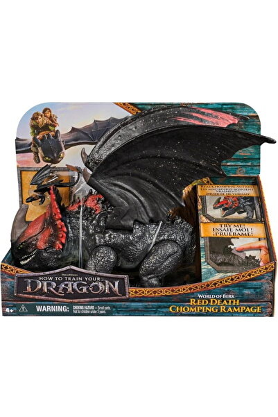 Spin Masters Dreamworks Dragons World of Berk - Figurină Red Death Chomping R...