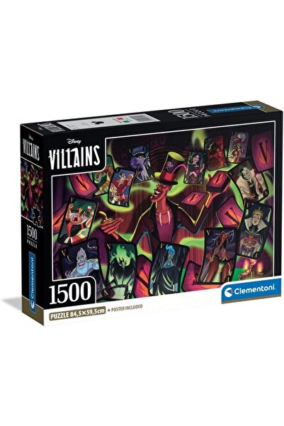 CLEMENTONI Puzzle 1500 pieces - Disney Villains (Clementoni-31744)