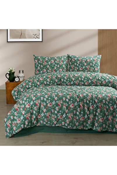 Cotton Eva Per Class Single Patterned Duvet Cover Set Floral