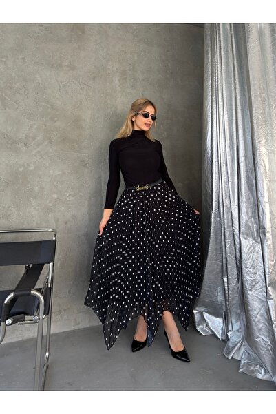 SERENCEE Imported Chiffon Fabric Skirt and Blouse Set