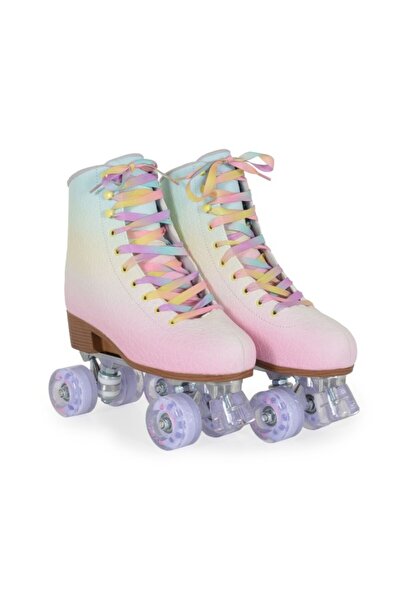 byox Patine Reglabile Euphoria 39-42, PU Sclipici, ABEC-5, Rucsac Inclus