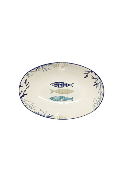 papart وعاء بيضاوي أنيق التصميم وعالي الجودة من أوشن ديلايتس، 35 سم