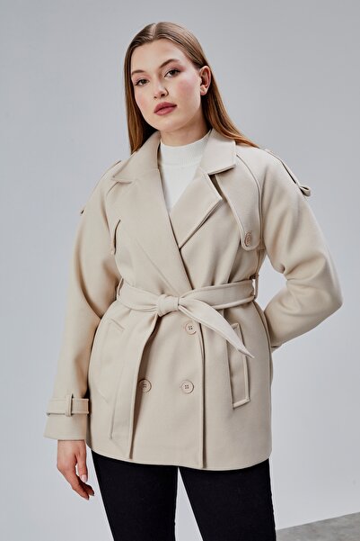 Bolivente Calina Stone Regular Fit Premium Melton Jacket