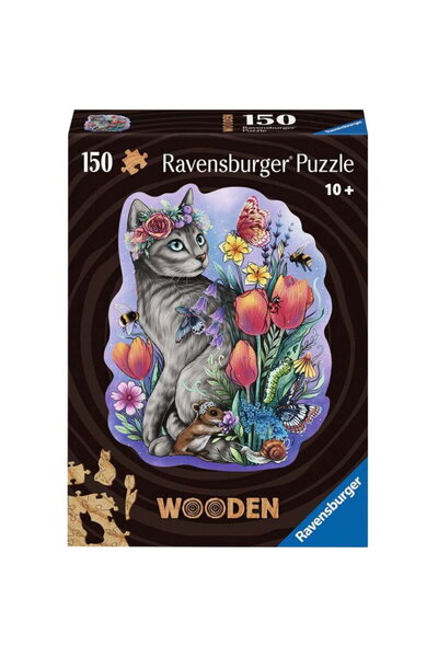 RAVENSBURGER Wooden Puzzle Spring Cat 150 pieces