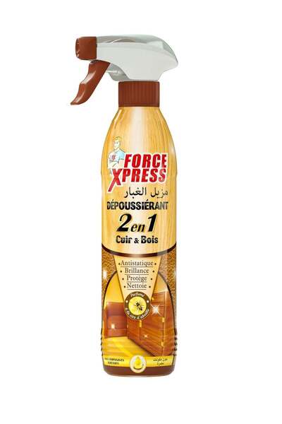 Force Xpress بخاخ تلميع وتنظيف الخشب جلد 430 مل