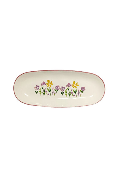 papart Floral Print Oval Serving Platter 36cm