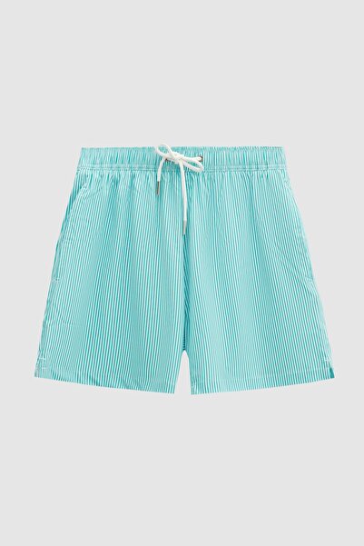 Tween Regular Fit Yeşil Şort Mayo