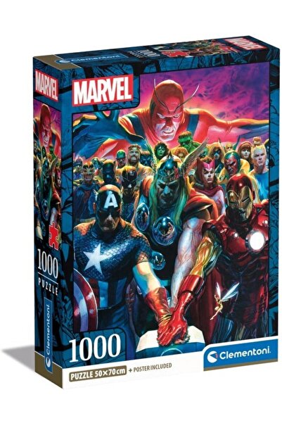 CLEMENTONI Puzzle 1000 piese - Marvel, The Avengers (Clementoni-39915)