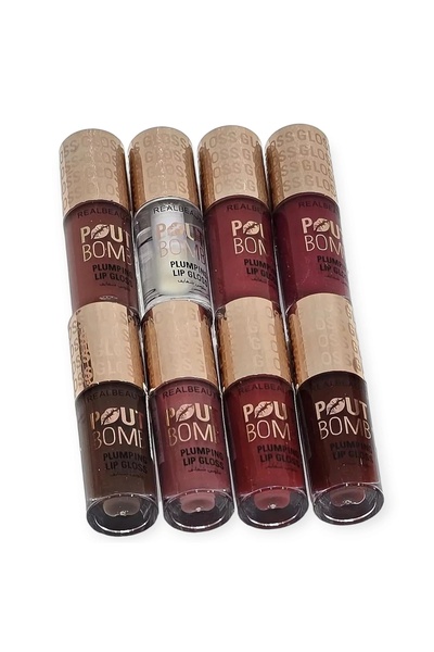 real beauty Lip gloss in 8 colors