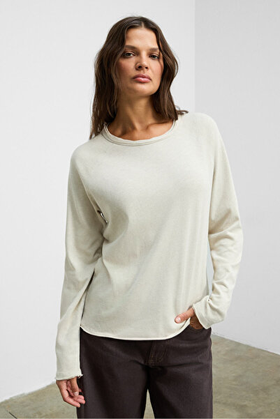 GRIMELANGE Roguebel Women's Soft Fabric 100% Cotton Regular Fit Long Sleeve W...