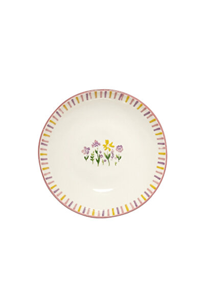 Papart Floral Printed Round Shallow Bowl 30cm
