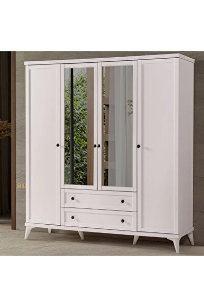 Hanzade ÜLKEA MYS Berrak 4 Kapaklı Dolap