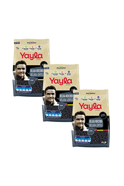Yayla Gurme Beluga Mercimek 500 gr x3