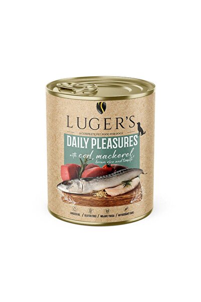 LUGER'S HRANA UMEDA CONSERVA CAINI CU COD & MACROU 800G