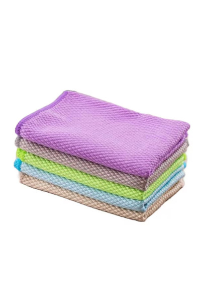 LILY Set 5 Lavete microfibra reutilizabile 40x30 cm super absorbante