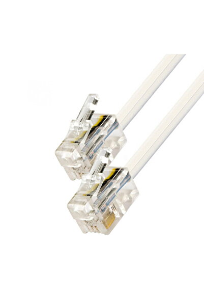 Somogyi Telephone connection cable, 6P4C, plug - plug, 10 m