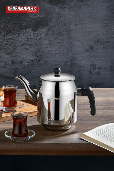FeyzaDesign No. 4 Kahveci Teapot 2.5 L - Stylish and Robust Design