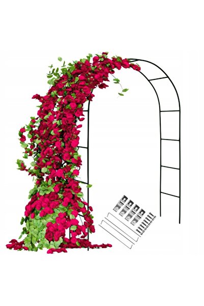 zola Модулна градинска метална арка 2.2x2.4 м ширина 25 см черна