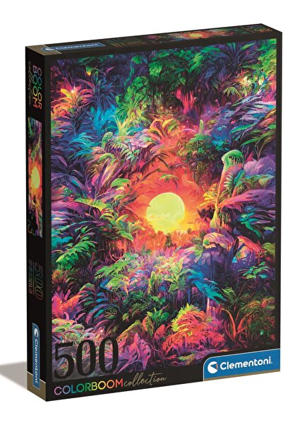 CLEMENTONI Puzzle 500 pieces - Colorboom - Psychedelic Jungle (Clementoni-35518)