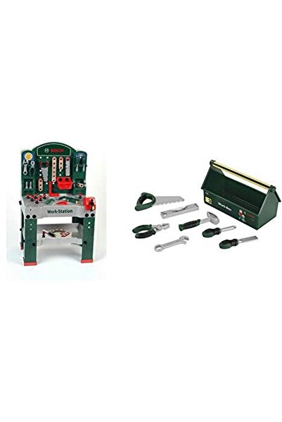 Theo Klein Stație de lucru Bosch 60 x 78 cm verde - 8580